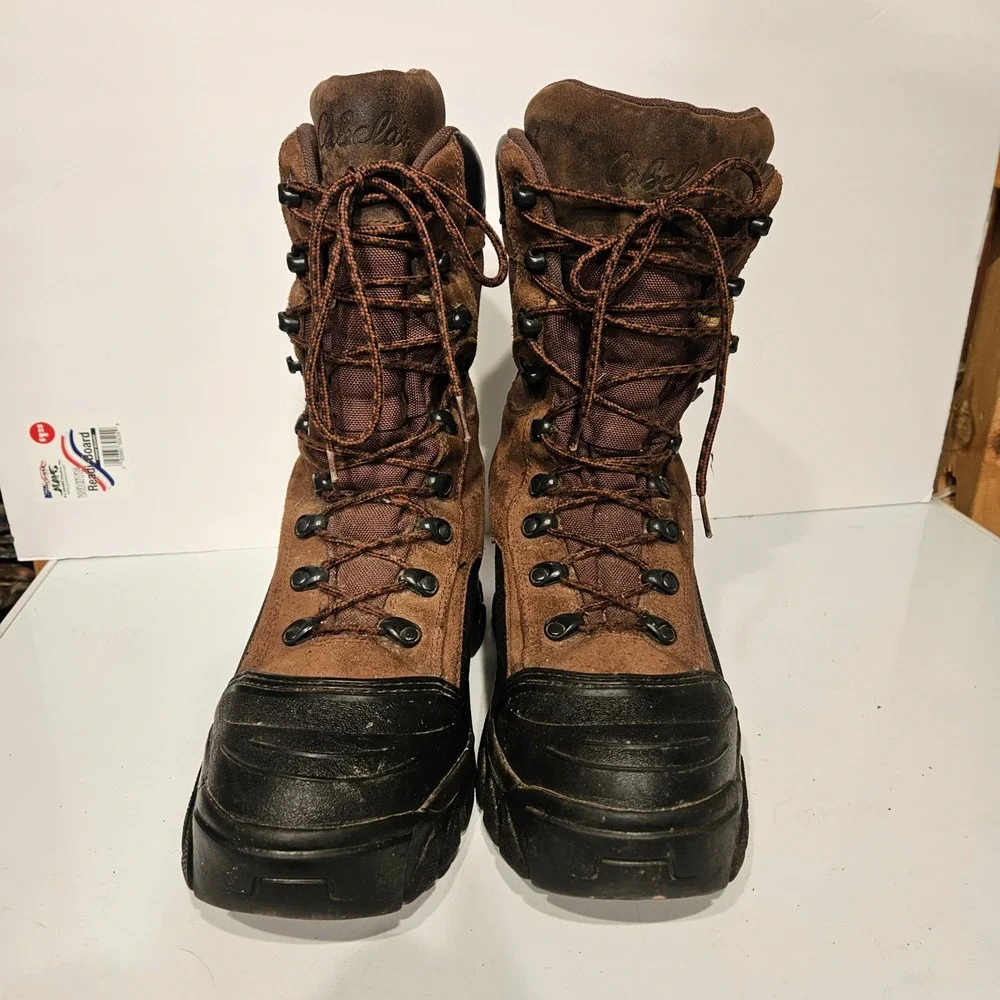 Cabelas Hunting Boots Mens 12 D Brown Dry-Plus Thinsulate Ultra 83-0506